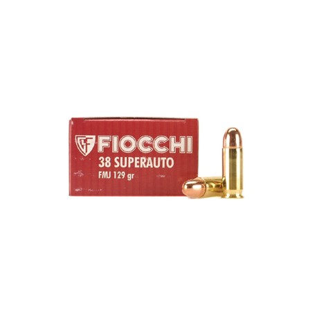 MUNICION FIOCCHI CAL.38 SUPERAUTO FMJ 129GR 50UD