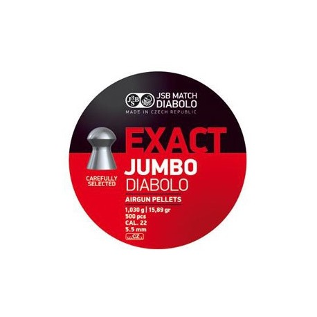 CAJA BALINES JSB JUMBO EXACT 5,52MM 1,030G 500 UD